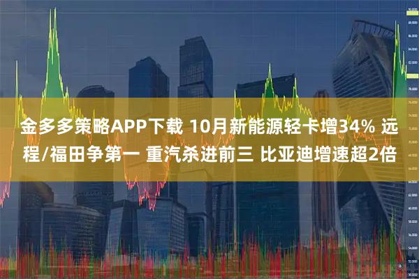 金多多策略APP下载 10月新能源轻卡增34% 远程/福田争第一 重汽杀进前三 比亚迪增速超2倍